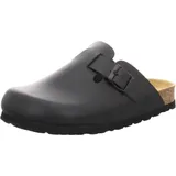 Natural sense Clogs Tieffußbett für Herren, schwarz Größe 44