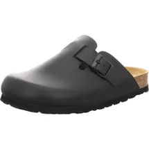 Natural sense Clogs Tieffußbett für Herren, schwarz Größe 44