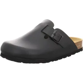 Natural sense Clogs Tieffußbett für Herren, schwarz Größe 44