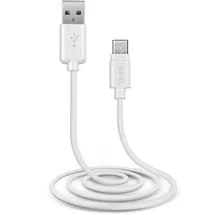 SBS TECABLEMICROW, 1 m, Micro-USB B, USB A, USB 2.0 Weiß
