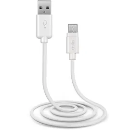 SBS TECABLEMICROW, 1 m, Micro-USB B, USB A, USB 2.0 Weiß