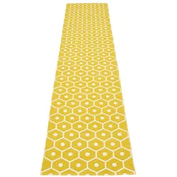 pappelina Honey Outdoor-Teppich - senf / vanille 70 x 350cm