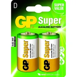 Gp Super Alkaline Alkaline Batterie D Lr20 Blister*2