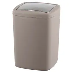 WENKO Barcelona Mülleimer 8,5 l taupe