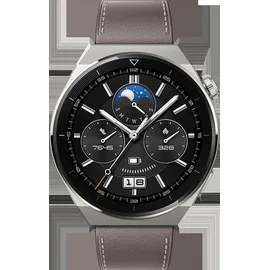 Huawei Watch GT 3 Pro  46 mm titangrau Lederarmband grau