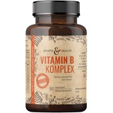 Vitamin B Komplex Natürlich Mit 90 Veganen Kapseln Mit Allen B Vitaminen Mit B1 B2 B3 B5 B6 B7 B9 B12 Mit Thiamin Riboflavin Niacin D-Pantothensäure Folsäure Biotin