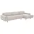 58 aufm Kessel SOFA mit Longchair rechts Kattryna Cordstoff beige | Gr.: onesize
