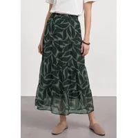 STREET ONE Maxirock Damen Floral Grün 38