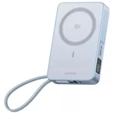 UGREEN MagFlow 10000 mAh 25 W), Powerbank Grau, Silber