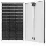WERCHTAY 120w Solarpanel 12V Monokristallines Solarmodul, PV-Modul 24.3% Hoch-Effizienz solar panel für Wohnwagen Wohnmobile, Häuser, Balkone, Boote, Hausdach, Batterien und Off-Gri (120w)