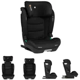 Kikkaboo Kindersitzerhöhung Kindersitz i-Scout i-Size, bis: 36 kg, (100 - 150 cm) Kopfstütze verstellbar Isofix schwarz