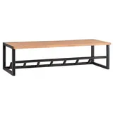 Wohnling Wandgarderobe ca. 80x22x33 cm Akazie Echtholz