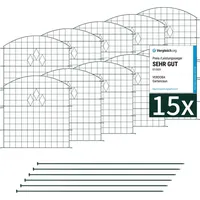 VERDOBA Teichzaun Oberbogen 10 St. 0,70 x 0,78 m
