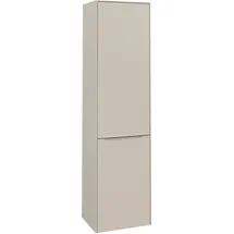 Villeroy & Boch Subway 3.0 Hochschrank C59200VN 40x171x36,2cm, Schanier links/Griff Aluminium glänzend, Cashmere Grey