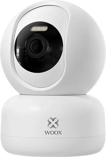 WOOX Smarte PTZ-Kamera, 2K HD-Qualität 3MP Auflösung, 12m Nachtsichtbereich, 360° Rundum-Überwachung, Zwei-Wege-Kommunikation
