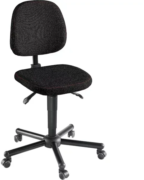 Meychair Arbeitsdrehstuhl XXL bis 250 kg Stoff Schwerlast für Büro & Industrie