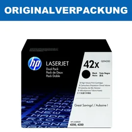 HP 42X schwarz 2er Pack (Q5942XD)