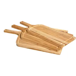 OFYR Servierbretter 3er-Set, Teakholz