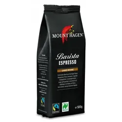 Mount Hagen Espresso Barista  ganze Bohne bio 500g