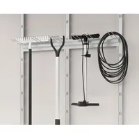 Hörmann EcoStar Gerätehalter für "Euroline" Gerätehäuser,silber,96 cm