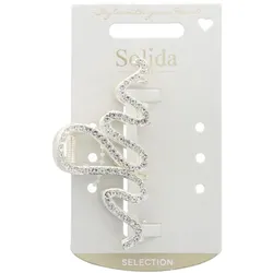 Solida Haarklammer Strass Gold