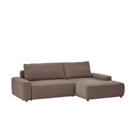 Uno Ecksofa mit Schlaffunktion Bouli ¦ braun ¦ Maße (cm): B: 264 H: 105 T: 162.0