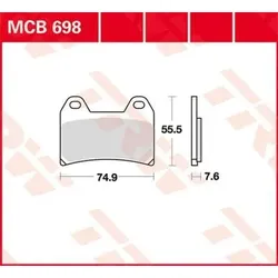 TRW Bremsbelagsatz MCB698 Bremsbeläge,Bremsklötze,Bremssteine,Bremsbeläge & Bremsbelagsatz,Bremsklötze & Bremsbelagsatz