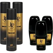 John Player Gold Deospray 3 x 150 ml & Deo Roll-On 3 x 50 ml
