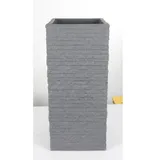 Jelenia Plast Ziegel-Säulentopf 26 x 26 x 60 cm Grau