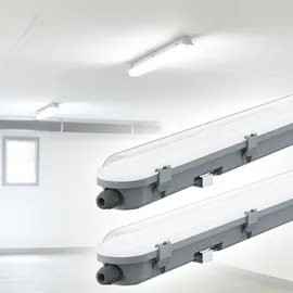 ETC Shop LED Feuchtraumleuchte 2er Set 18W IP65 kaltweiß 6400K