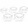 Tescoma Dose FRESHBOX 5 St., quadratisch