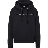 Tommy Hilfiger »MDRN REG CORP LOGO HOODIE«, mit gesticktem Logo-Schriftzug blau