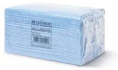 VERMOP Allways Mikrofasertuch, 38 x 30 cm 62523 , 1 Packung = 40 Stück, Farbe: blau