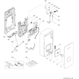 Bosch Durchlauferhitzer Tronic 5000 TR5001 15/18/21 EB 484x236x106, 21 kW