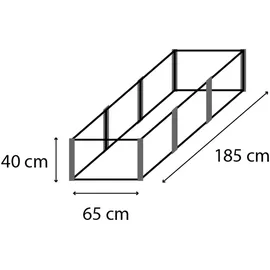 Vitavia Linus 401 S 185 x 65 x 40 cm granit
