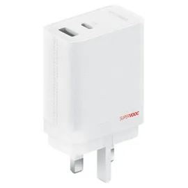 OnePlus SuperVOOC USB-C + USB-A Schnellladegerät 120W Weiß