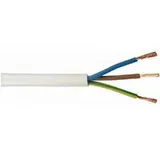 hsb - norbert kordes Schlauchleitung H03VV-F 3G0,75mm2 weiß