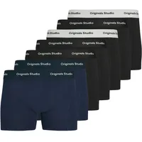 JACK & JONES JACVESTERBRO SOLID TRUNKS Schwarz/Blau S 7er Pack