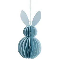 Parillia Hase Deko Papier blau 6x6x12 cm