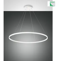 Fabas Luce LED Pendelleuchte GIOTTO, IP20, 60W 3000K 6300lm, Smartluce kompatibel, weiß FAB-3508-46-102