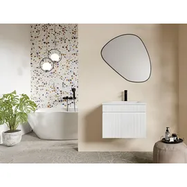 vente-unique Waschbeckenunterschrank Satara weiß 60 cm,