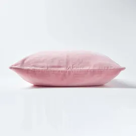 Homescapes Kissenbezug Samt 60 x 60 cm Rosa