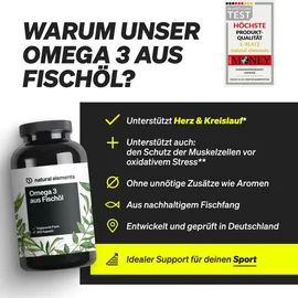 Natural Elements Omega 3 aus Fischöl Kapseln 365 St.