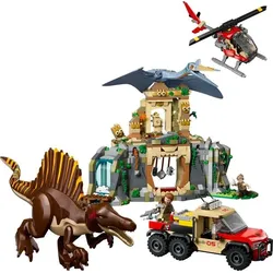 LEGO® Jurassic World Spinosaurier & Quetzalcoatlus: Hubschrauber-Einsatz