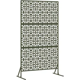 vidaXL Sichtschutz 100 x 50 x 180 cm Grün Stahl