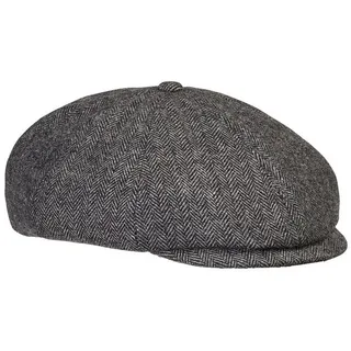 camel active Schiebermütze Flat Cap mit Baumwollfutter grau L