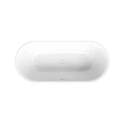 Bette BetteLux Oval Badewanne 3465-440PLUS Glasur, snow, 170x75x45cm