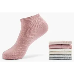 7er Pack Sneakersocken - Damen - rosa