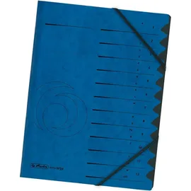 Herlitz Ordnungsmappe 1-12 blau