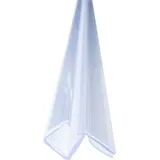 Bagnoxx Duschdichtung Anschlagdichtung 90 Grad transparentes Eckprofil für Duschkabine im Bad, 8mm Glasstärke, Duschtürdichtung, PVC Duschlippe - Für